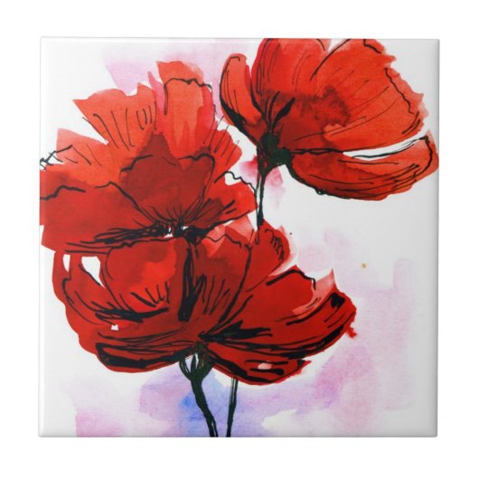 抽象芸術の色彩の鮮やかな花の背景2 タイル (正面)