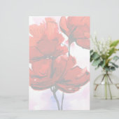 抽象芸術の色彩の鮮やかな花の背景2 便箋 (スタンド正面)