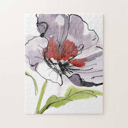 抽象芸術の色彩の鮮やかな花の背景3 ジグソーパズル (縦)