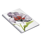 抽象芸術の色彩の鮮やかな花の背景3 ノートブック (右側)