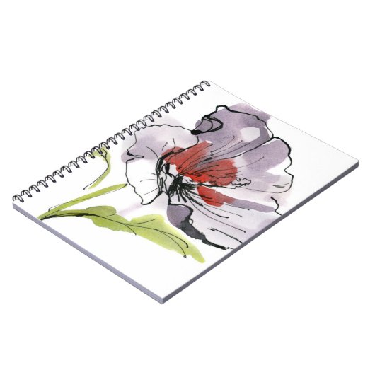 抽象芸術の色彩の鮮やかな花の背景3 ノートブック (左側)
