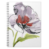 抽象芸術の色彩の鮮やかな花の背景3 ノートブック (正面)