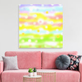 抽象芸術の色数々のの濃淡 キャンバスプリント (インサイチュ (リビング))