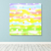 抽象芸術の色数々のの濃淡 キャンバスプリント (インサイチュ (ウッドフロア))