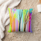 抽象芸術の色数々の付きパステル クッション (ブランケット)