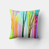 抽象芸術の色数々の付きパステル クッション (裏面)