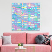 抽象芸術の色1 キャンバスプリント (インサイチュ (リビング))