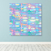 抽象芸術の色1 キャンバスプリント (インサイチュ (ウッドフロア))