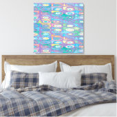 抽象芸術の色1 キャンバスプリント (インサイチュ (寝室))