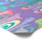 抽象芸術の色1 ポスター (角)