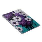 抽象芸術の花が散る ノートブック (右側)