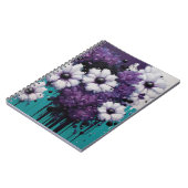 抽象芸術の花が散る ノートブック (左側)