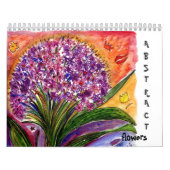 抽象芸術の花のカレンダー カレンダー (カバー)