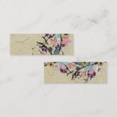 抽象芸術の花の名刺 スキニー名刺 (正面/裏面)