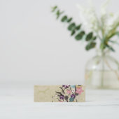 抽象芸術の花の名刺 スキニー名刺 (スタンド正面)