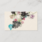 抽象芸術の花の名刺 名刺 (裏面)