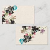 抽象芸術の花の名刺 名刺 (正面/裏面)