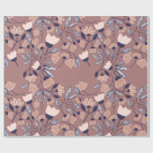 抽象芸術の花の継ぎ目のない模様。後ろカラフル側 ラッピングペーパー (フラット)