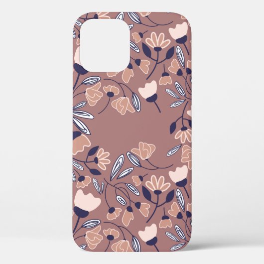 抽象芸術の花の継ぎ目のない模様。後ろカラフル側 Case-Mate iPhoneケース (裏面)