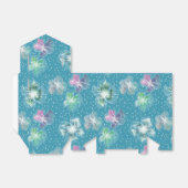 抽象芸術の花の美しいライトブルー フェイバーボックス (折り畳みなし)
