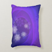 抽象芸術の花の背景（藍色） アクセントクッション (正面(垂直))