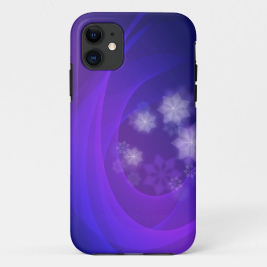 抽象芸術の花の背景（藍色） Case-Mate iPhoneケース (裏面)