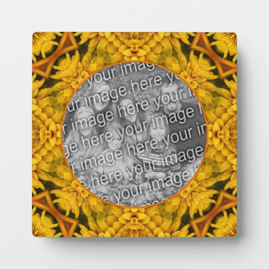 抽象芸術の花アート写真の追加 フォトプラーク (正面)