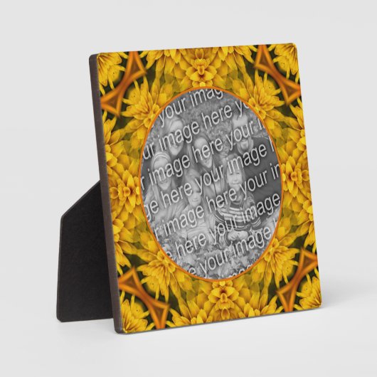 抽象芸術の花アート写真の追加 フォトプラーク (正面)