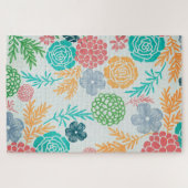 抽象芸術の花小枝 ジグソーパズル (横)