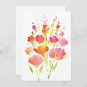 抽象芸術の花束 ノートカード (正面/裏面)