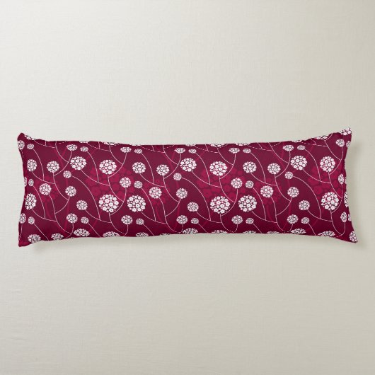 抽象芸術の花柄 ボディピロー (裏面)