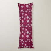 抽象芸術の花柄 ボディピロー (裏面 (縦))