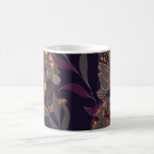 抽象芸術の花葉やスケッチ コーヒーマグカップ (中央)