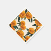 抽象芸術の花 スタンダードカクテルナプキン (角)