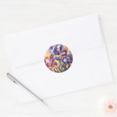 抽象芸術の花 ラウンドシール (封筒)