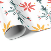 抽象芸術の花 ラッピングペーパー (ロールコーナー)