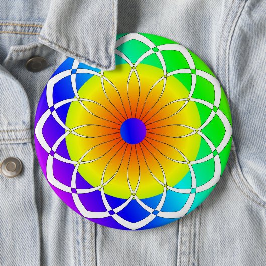 抽象芸術の花 缶バッジ (インサイチュ)