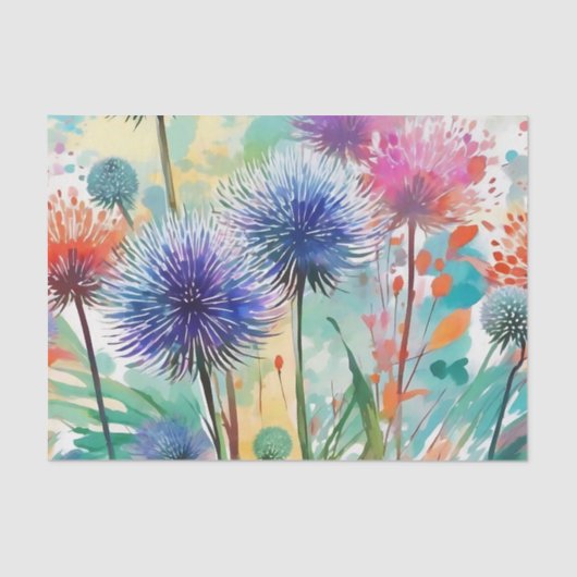 抽象芸術の花 薄葉紙 (正面)