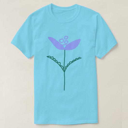 抽象芸術の花 Tシャツ (デザイン正面)