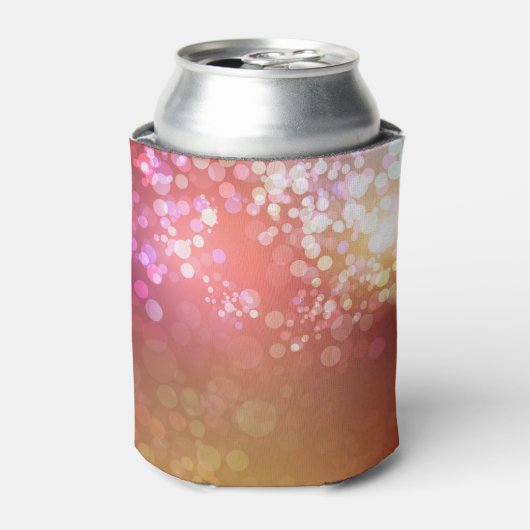 抽象芸術の華やかな輝きの背景 缶クーラー (缶正面)