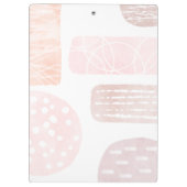 抽象芸術の落ち着き水色 クリップボード (裏面)