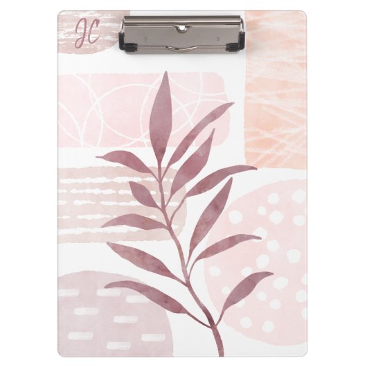 抽象芸術の落ち着き水色 クリップボード (正面)