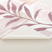 抽象芸術の落ち着き水色 シェルパブランケット (3/4)