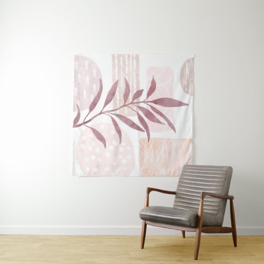 抽象芸術の落ち着き水色 タペストリー (インサイチュ(横))