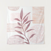 抽象芸術の落ち着き水色 タペストリー (正面)