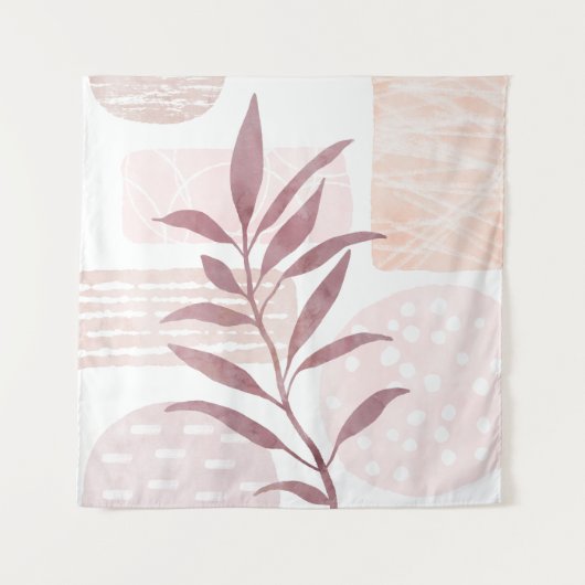 抽象芸術の落ち着き水色 タペストリー (正面)