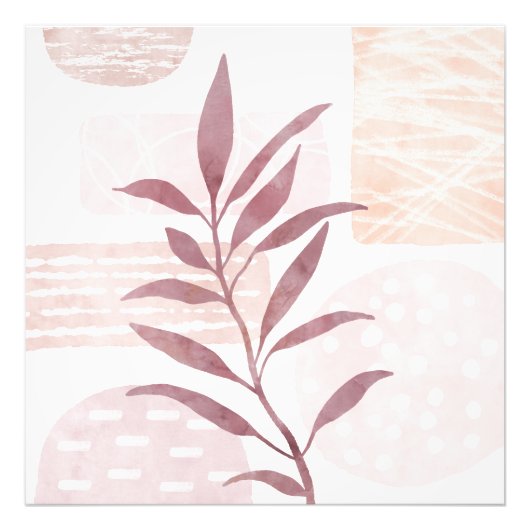 抽象芸術の落ち着き水色 フォトプリント            (正面)