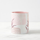 抽象芸術の落ち着き水色 マグカップ (中央)