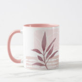 抽象芸術の落ち着き水色 マグカップ (左)