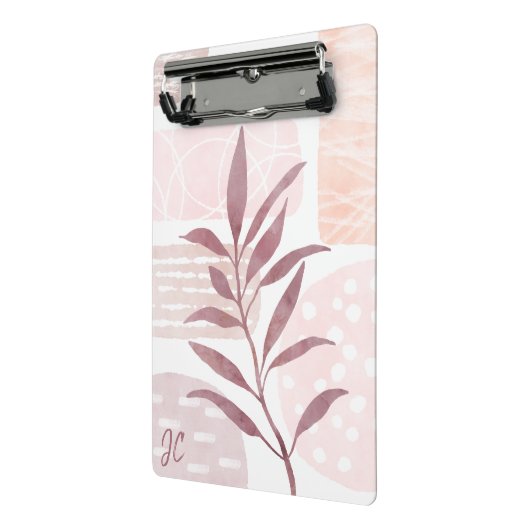 抽象芸術の落ち着き水色 ミニクリップボード (アングル2)